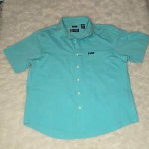 Chaps Men's Casual Button Down Shirt - Light Blue